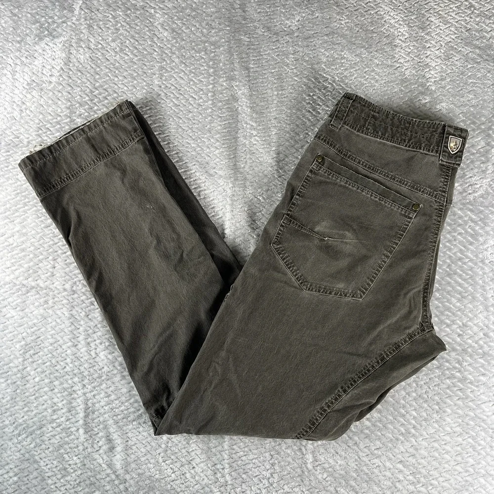 Kuhl Revolvr Vintage Patina Dye Pants Mens 32x34 Gray Hiking Outdoor Utility